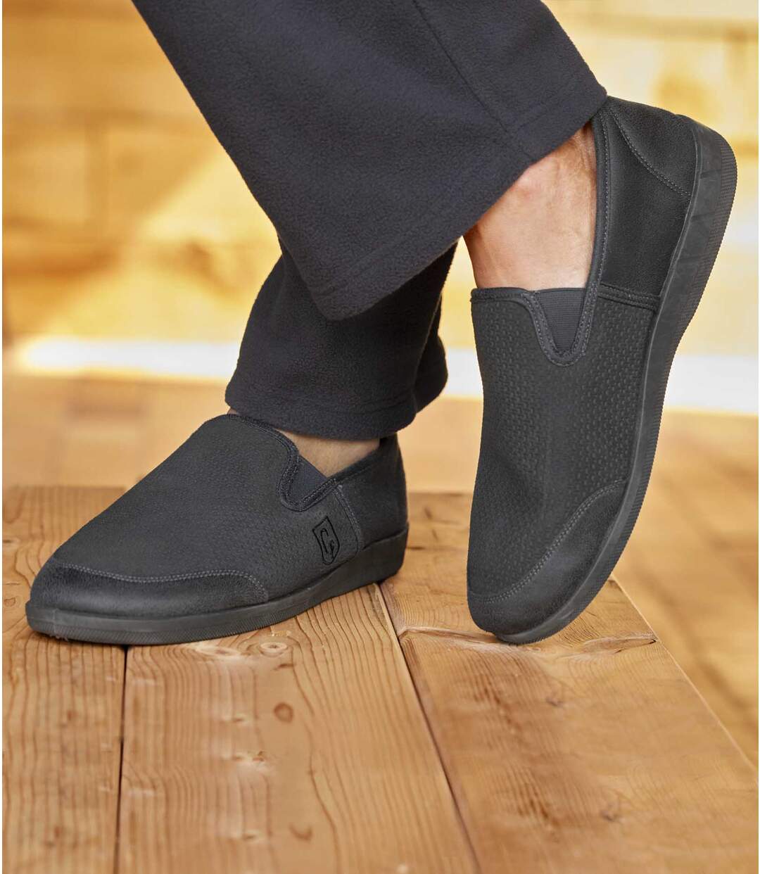 Mocassins d’Intérieur Doublés Polaire