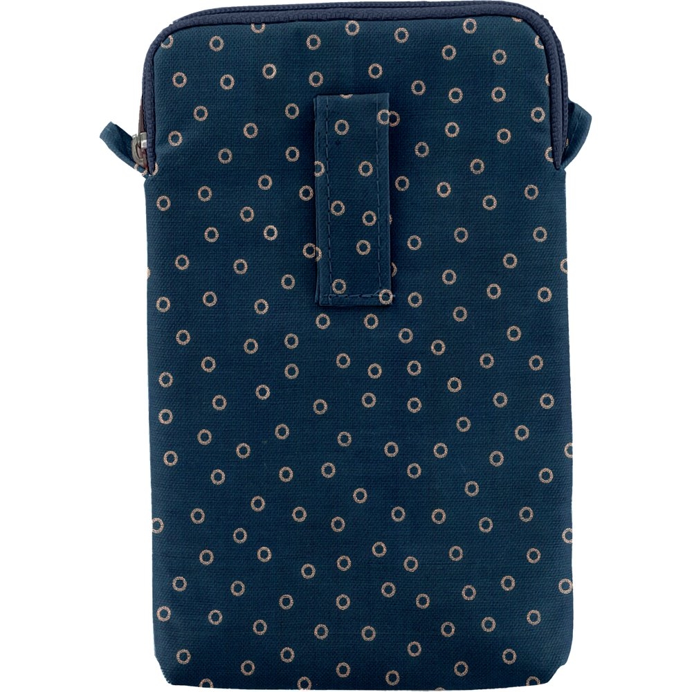 Pochette Téléphone Matelassée Bulle Bronze Marine