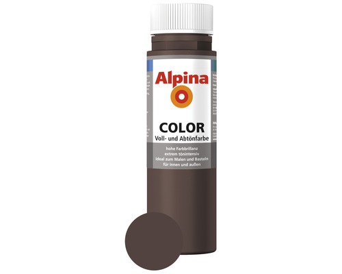Alpina Vol- en Kleurverf Choco Bruin 250 ml