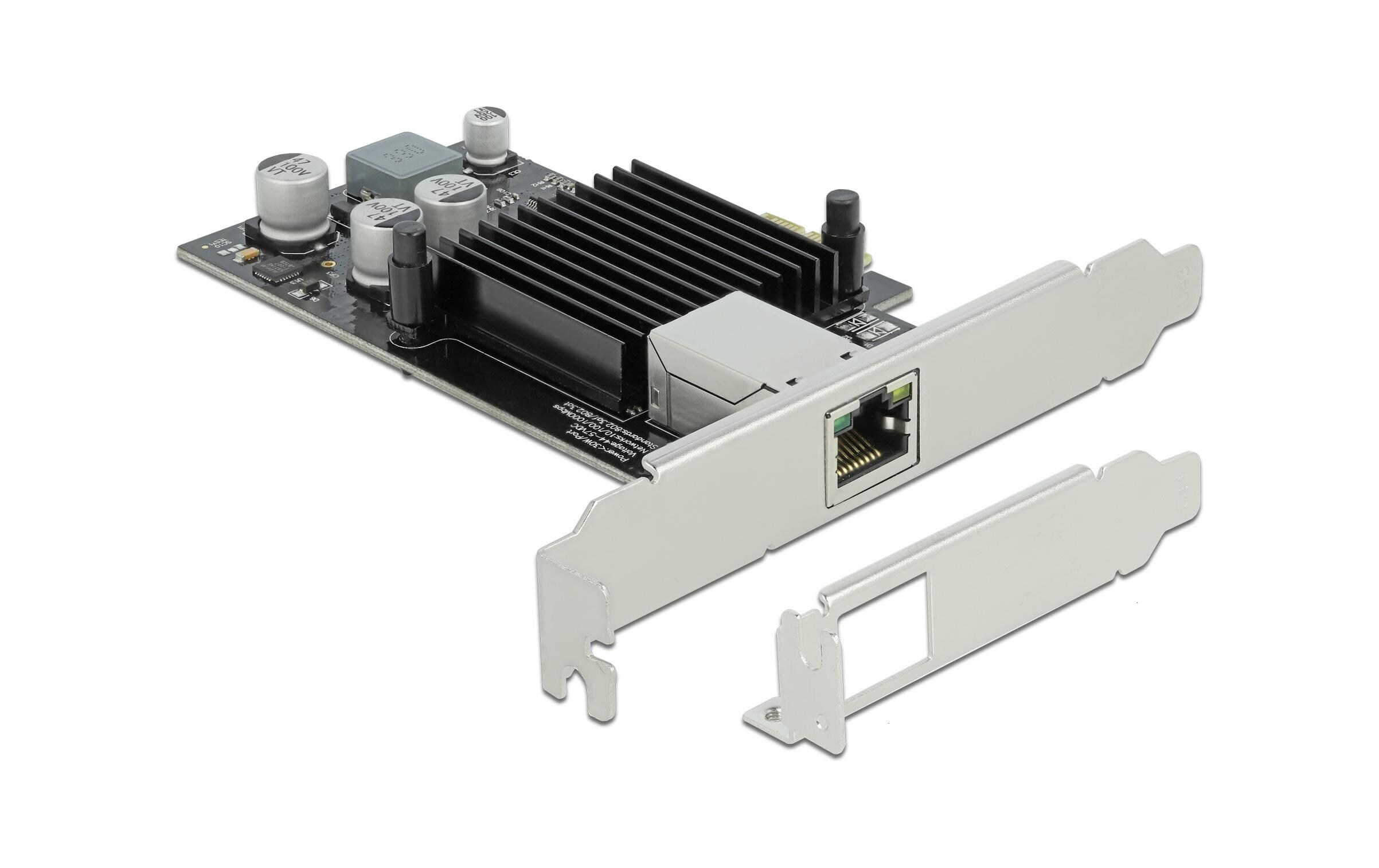 Netzwerkkarte 1x 1Gbps, PoE+, i210 PCI-Express x1Delock PCI Express x1 Karte 1 x RJ45 Gigabit LAN PoE+ i210
