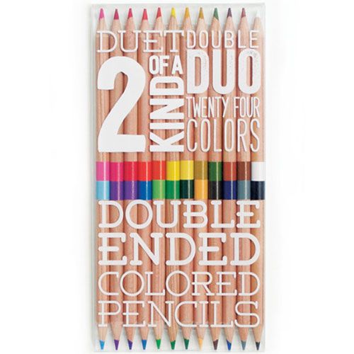 Ooly dubbelzijdige houten kleurpotloden set (12st)