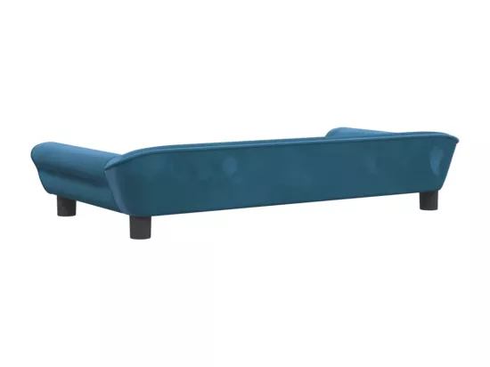 Canapé pour enfants bleu 100x50x26 cm velours