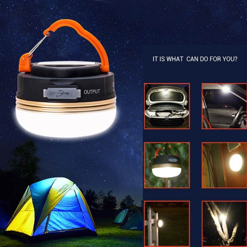 HOMTEC - USB oplaadbare LED-kampeerlamp