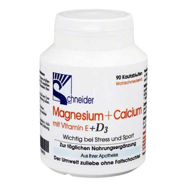 Magnesium + Calcium Kautabletten, 90 St