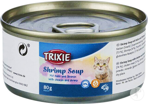Trixie Shrimp Soup Au Poulet Et Aux Crevettes 80g