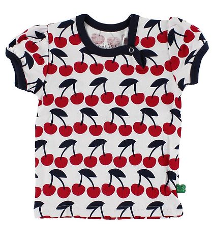 Freds WoRød T-shirt - Hvid m. Kirseb?r