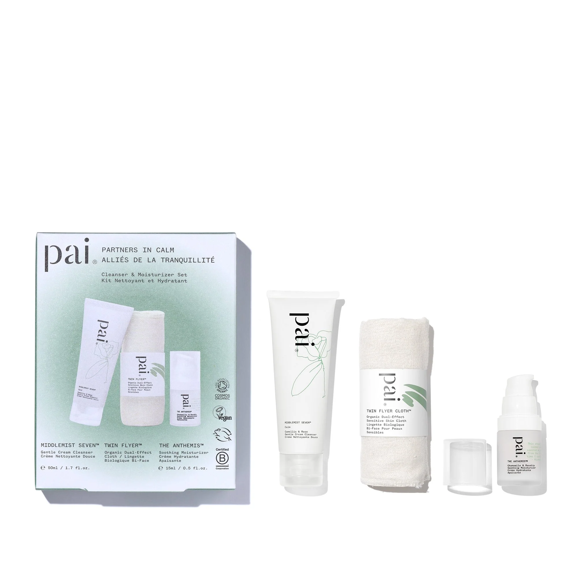 Pai Skincare Partners in Calm Kit Nettoyant & Hydratant