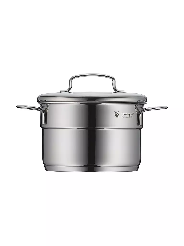 WMF Mini Fleischtopf mit Deckel 14cm silber
