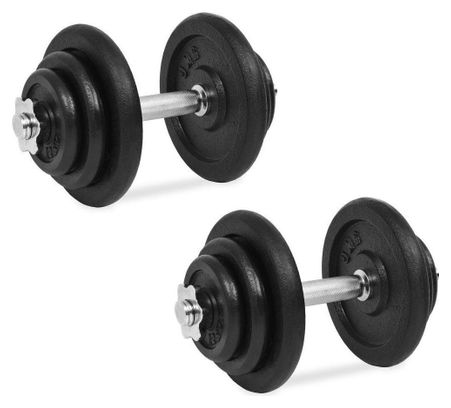 Ensemble d'haltères 18 pièces 40 kg fonte fitness musculation 02_0000741