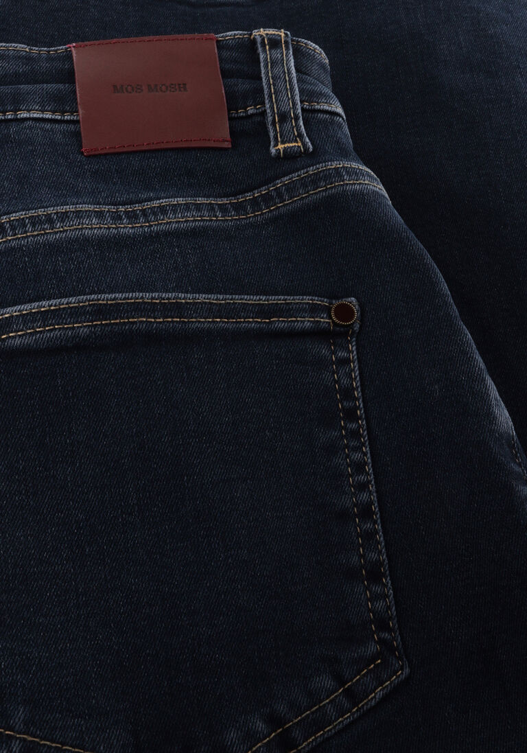 donkerblauwe mos mosh wide jeans mmdara hera jeans
