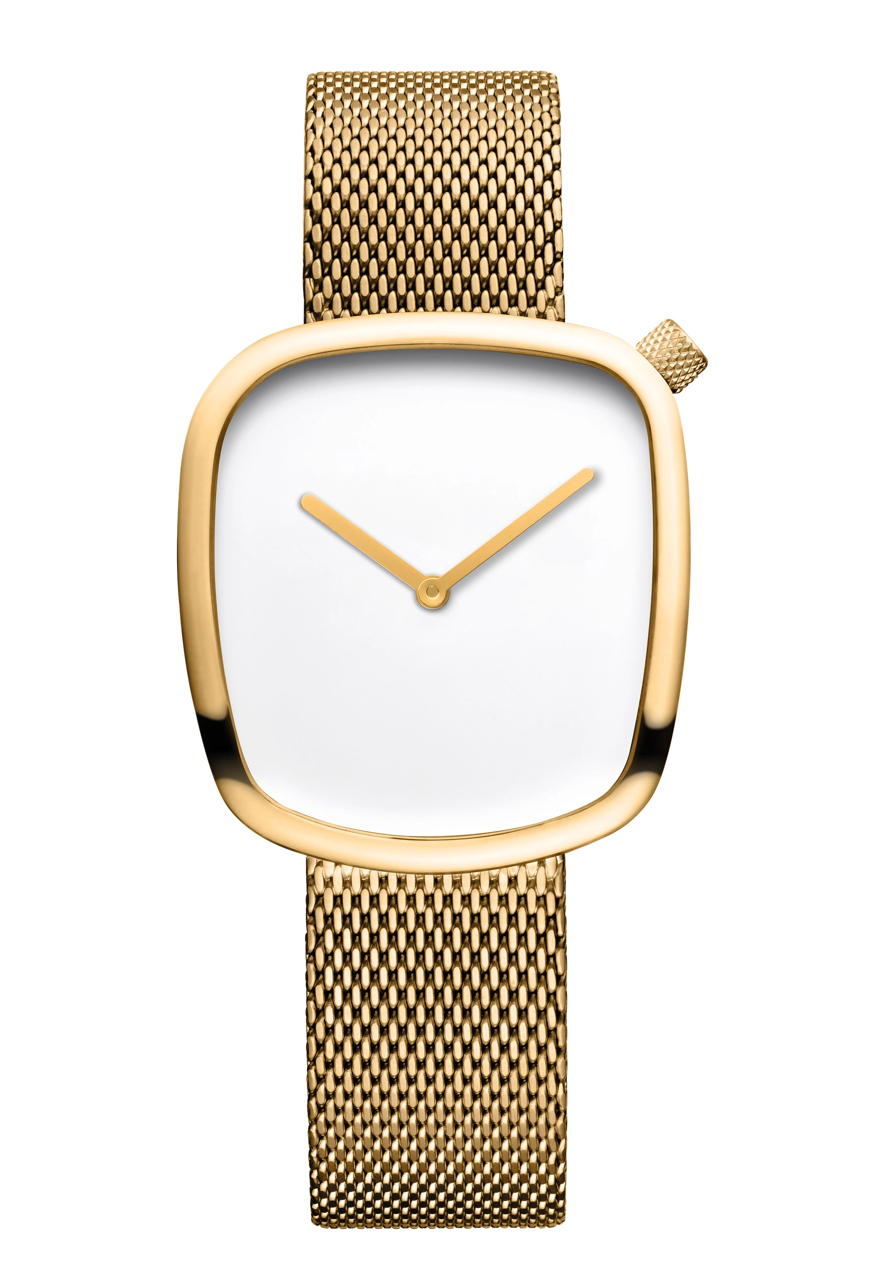 BERING Pebble Damenuhr Gold 18034-334
