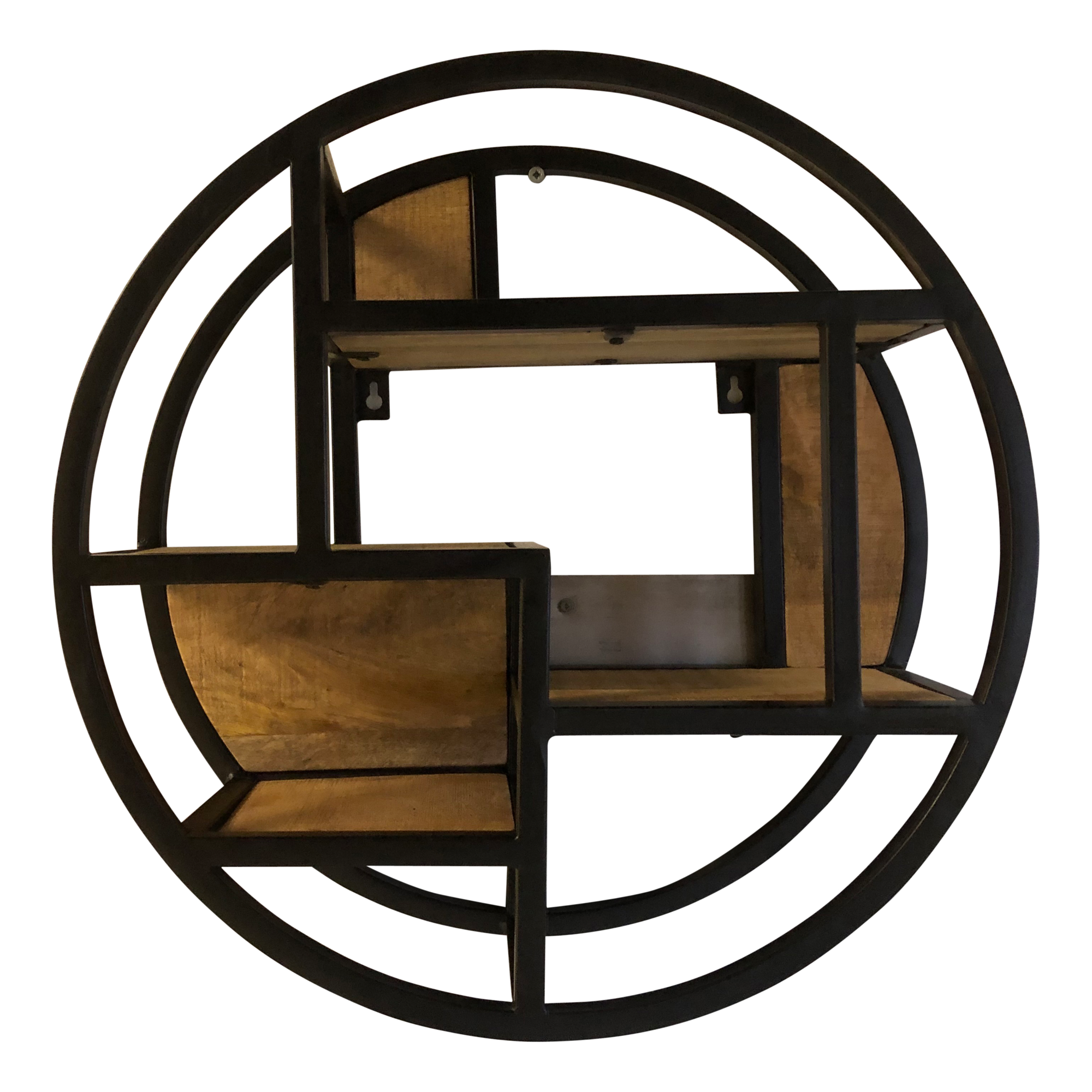 Round wallshelve 60cm black