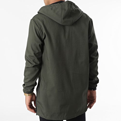 Veste Zippée Capuche E339 Vert Kaki