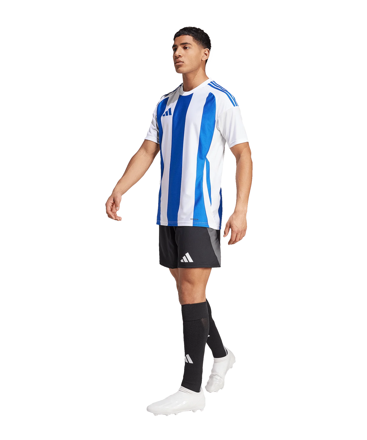 adidas Striped 24 Trikot Weiss Blau