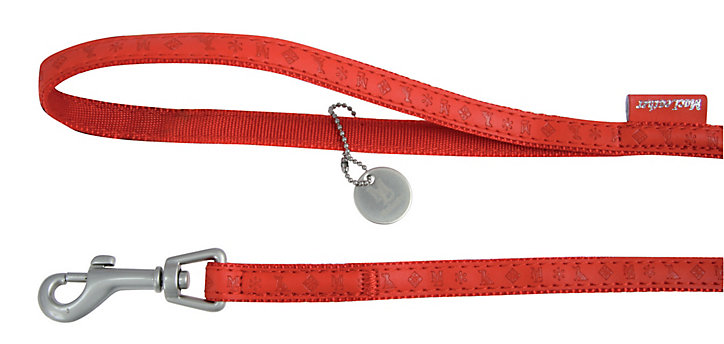 Laisse Mc Leather 15mm L.1,2 m rouge