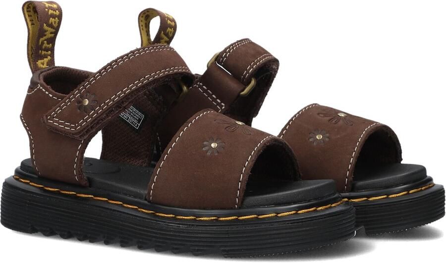 Dr. Martens Peuter Kleuter nubuck sandalen bruin