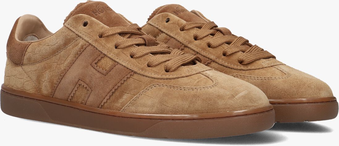cognac hogan lage sneakers hogan cool allacciato h