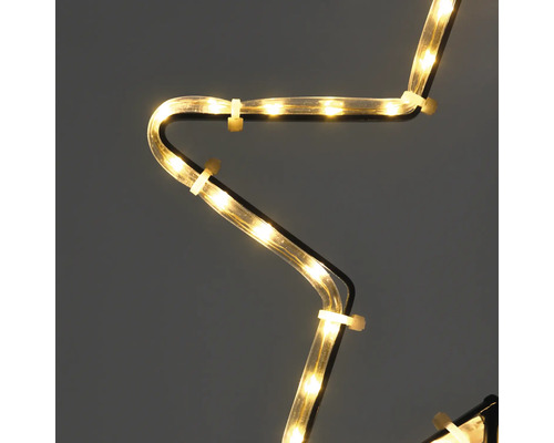 LED Decoratieve Lafiora Ster Stick Set, 42-delig, 61,5 cm, Warm Wit, Zwart