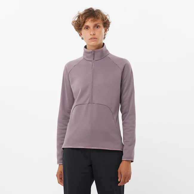 ESSENTIAL WARM  Midlayer-Jacke mit halbem Reißverschluss Damen