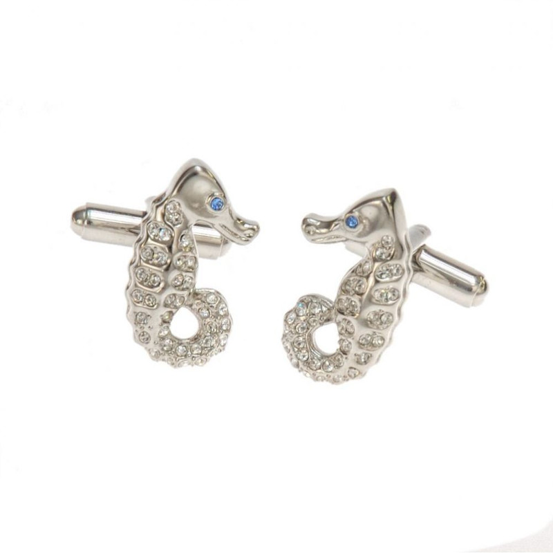Boutons de manchette, hippocampe