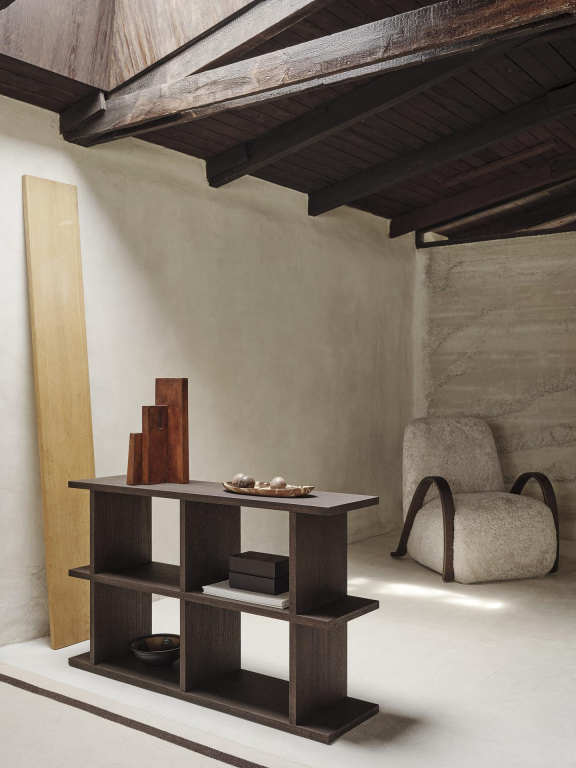 Ferm Living Kona 2x2 boekenkast Dark Stained