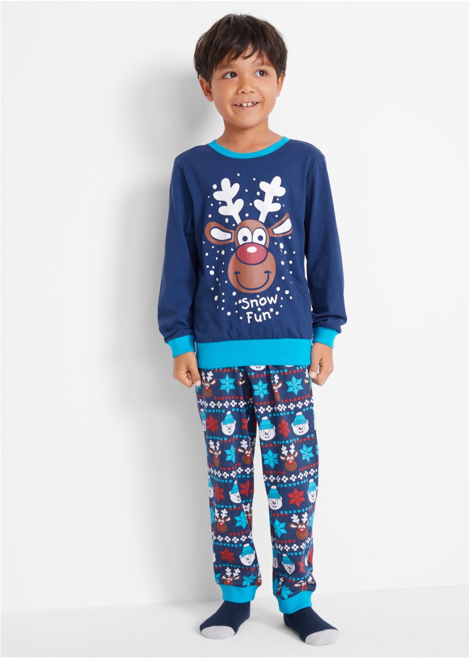 Pyjama garçon (Ens. 2 pces.) imprimé hiver