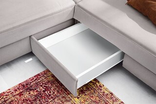 SYSTEMPOLSTER Ecksofa BILZEN-H SF-R alu