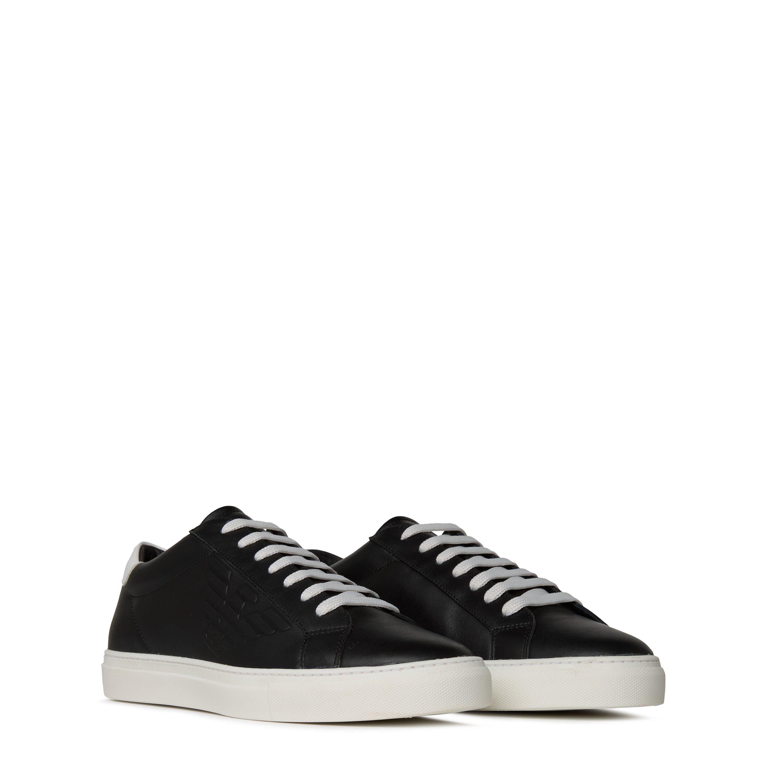 Emporio Armani Leather Trainers