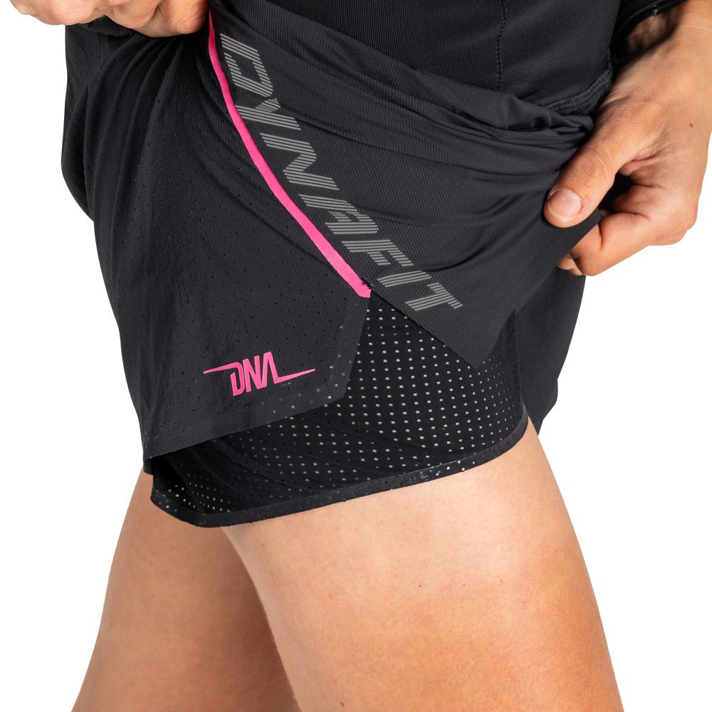 Dynafit DNA 2in1 Split Shorts Damen black out