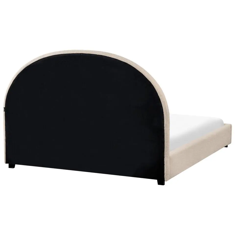 VAUCLUSE - Tweepersoonsbed - Beige - 140 x 200 cm - Bouclé