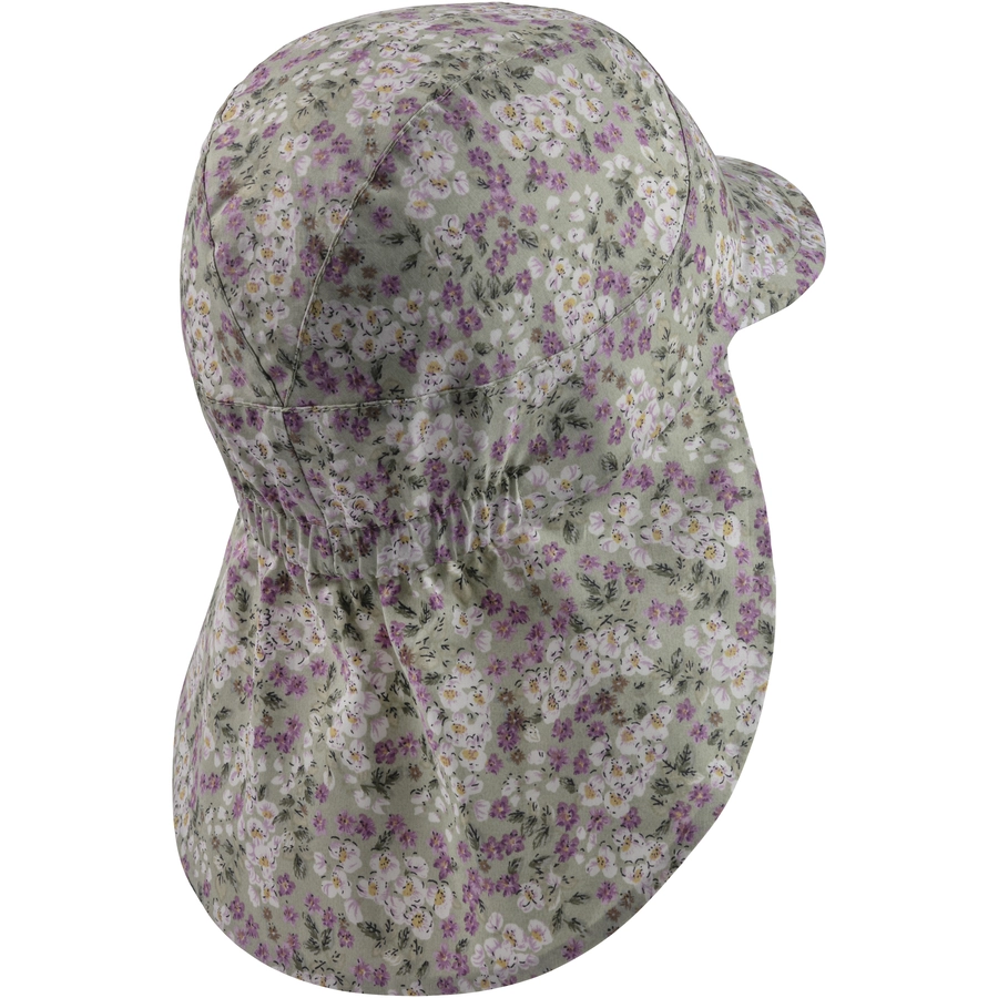 Sterntaler Schirmmütze mit Nackenschutz Millefleurs blassgrün