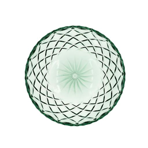 Lyngby Glas Sorrento 4-pak Asiet, Grøn, Ø16 cm