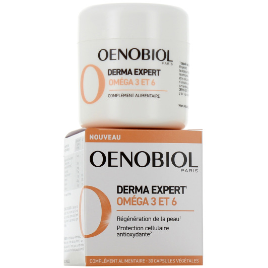 Oenobiol Derma Expert Oméga 3 et 6 - Peau nourrie, régénérée