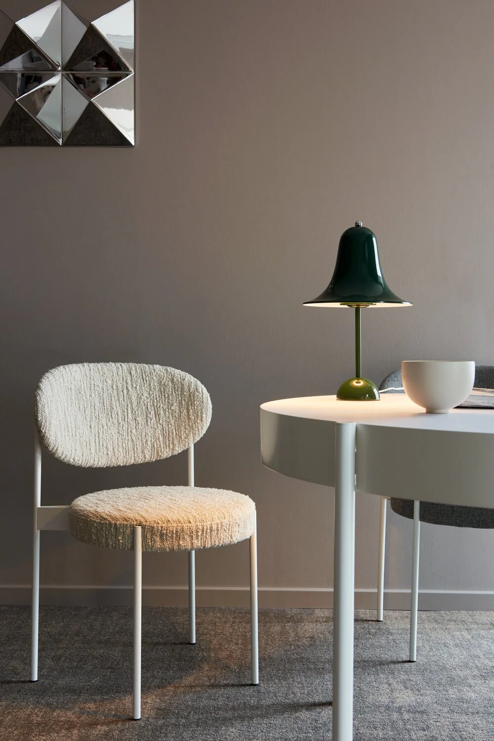 Verpan  Verner Panton Pantop portable, bordlampe - Dark Green - Ø18