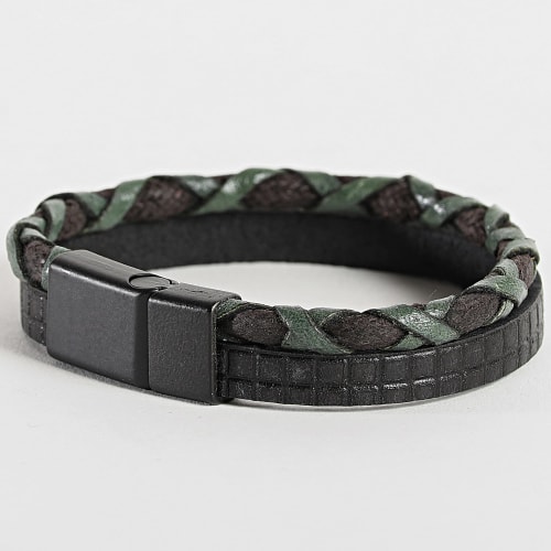 Bracelet Noir Vert