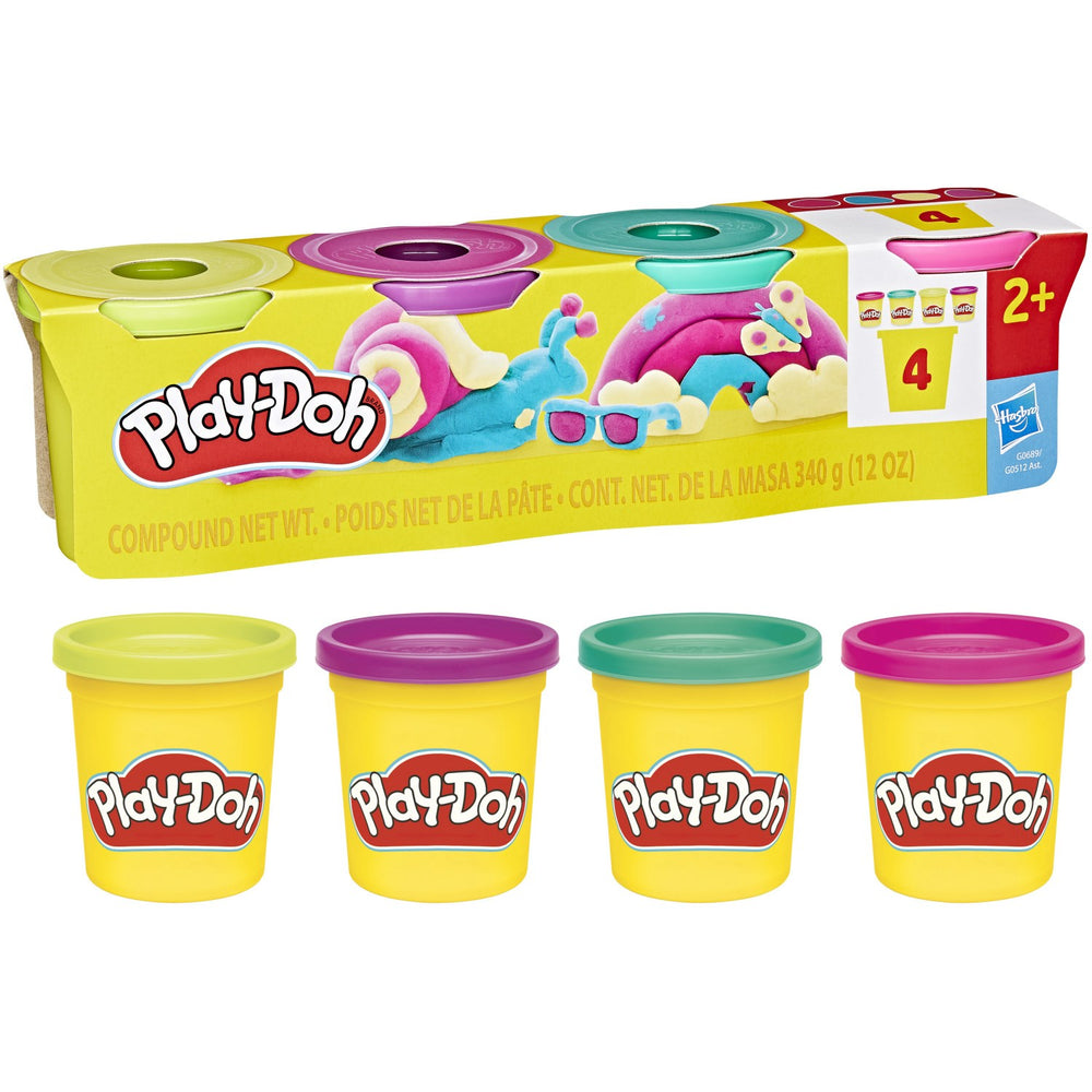 Køb Play-Doh 4-Pak 340 G Vibrant