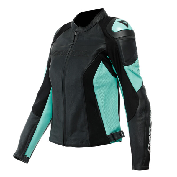 Dainese - Blouson femme Racing 4 Lady Perforé Noir / Turquoise