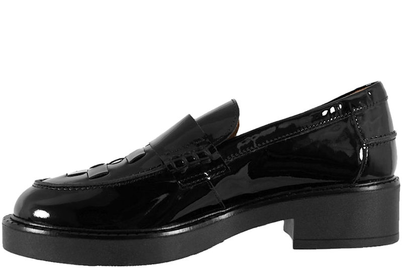 ANGULUS LOAFERS I SORT LAK LÆDER