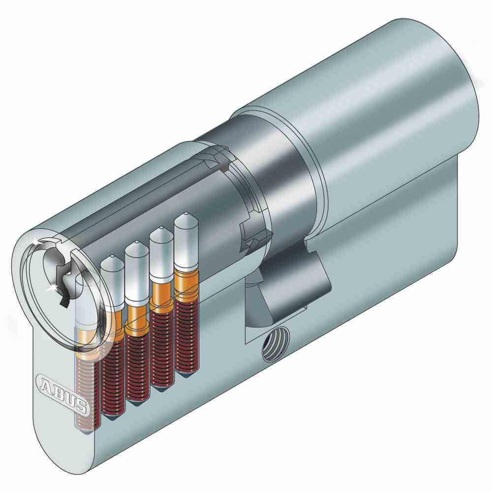 ABUS Profilzylinder C73N 30/35 - silber - Metall