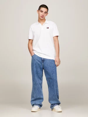 Polo Classic Fit Badge em Piqué Camurçado