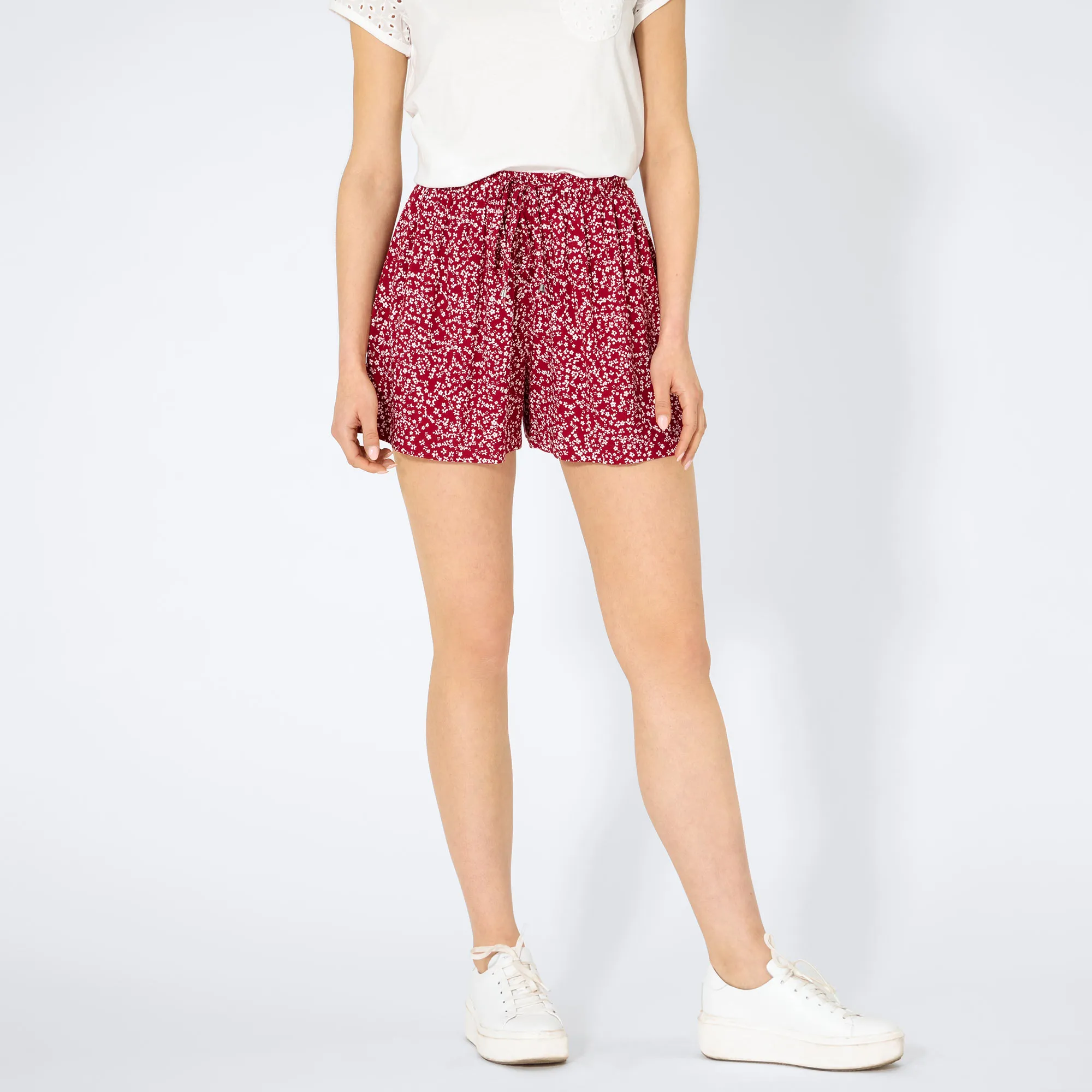 Damen-Shorts mit floralem Design