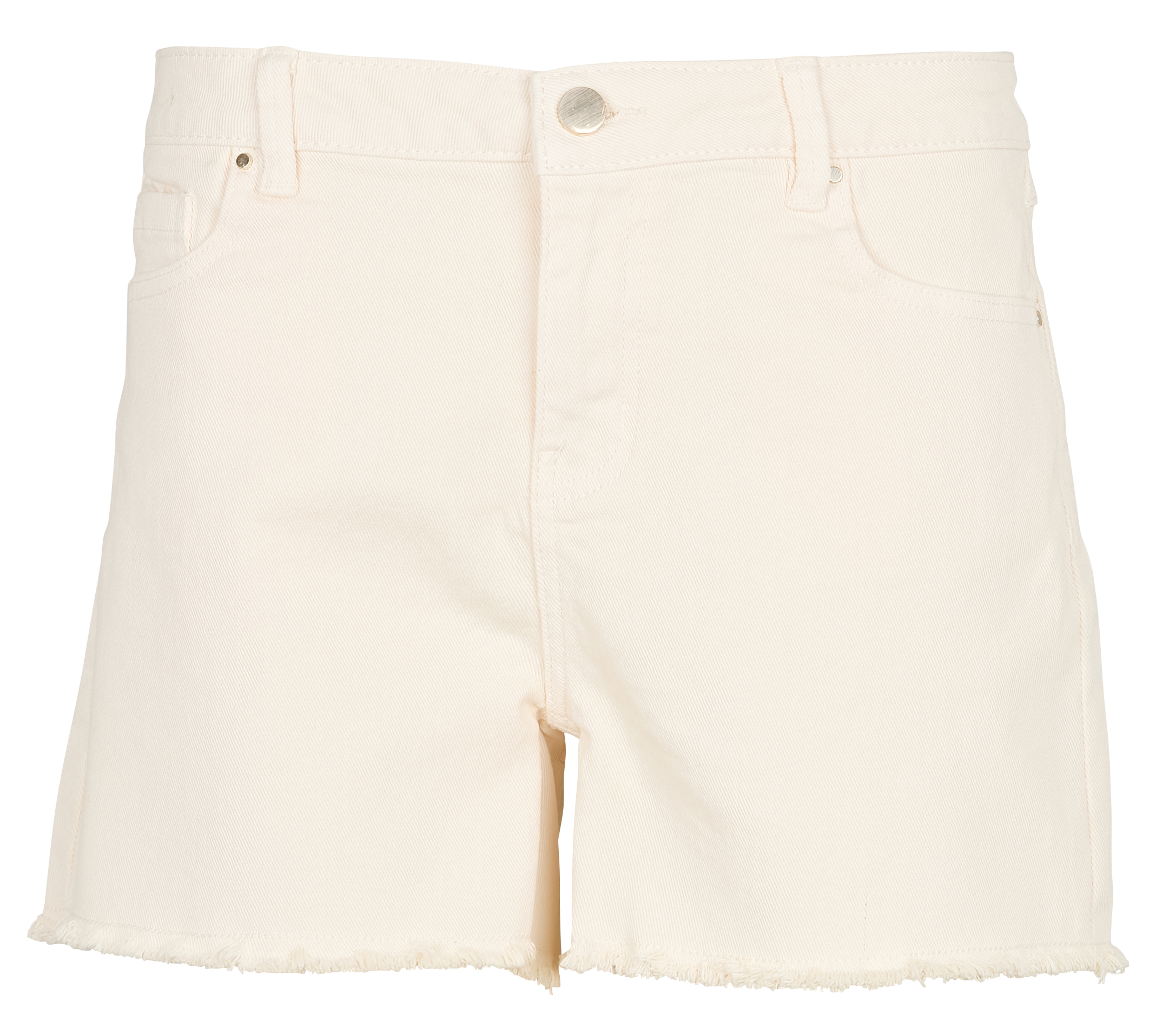 STEFFIE - Short frangé en coton| Beige