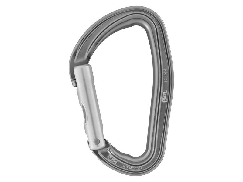 Petzl Karabiner Djinn Straight Gate Robuster Karabiner zum Sportklettern