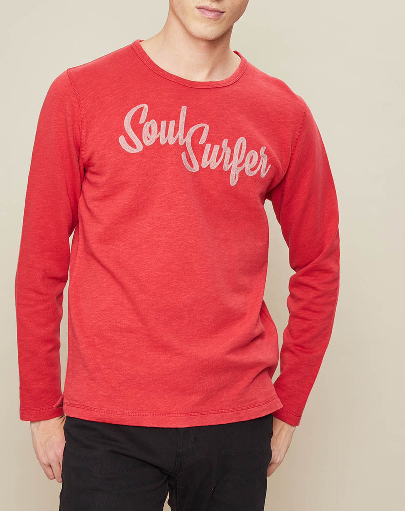 Hartford Sweat Light Crew Soul Surfer rouge