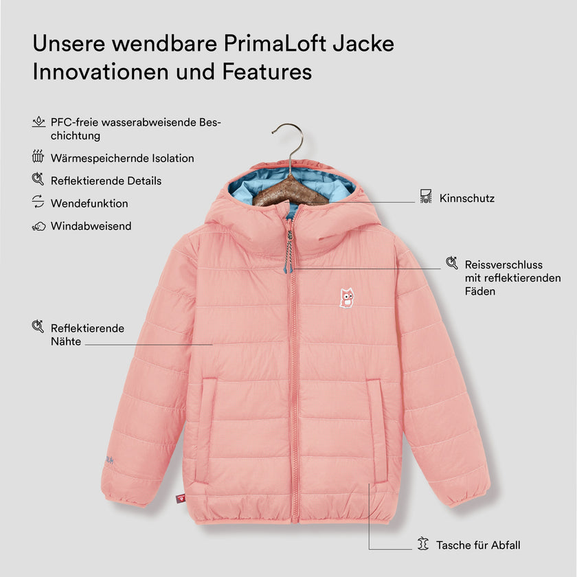 Glow wendbare PrimaLoft Jacke
