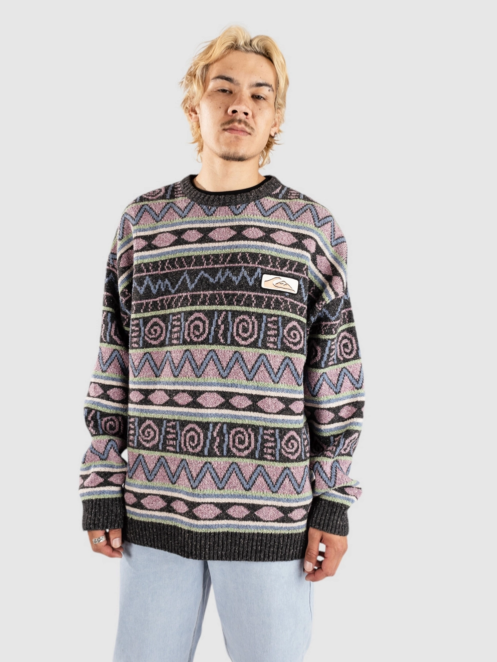 Quiksilver Purple Vision Pullover grape shake h stripe 64