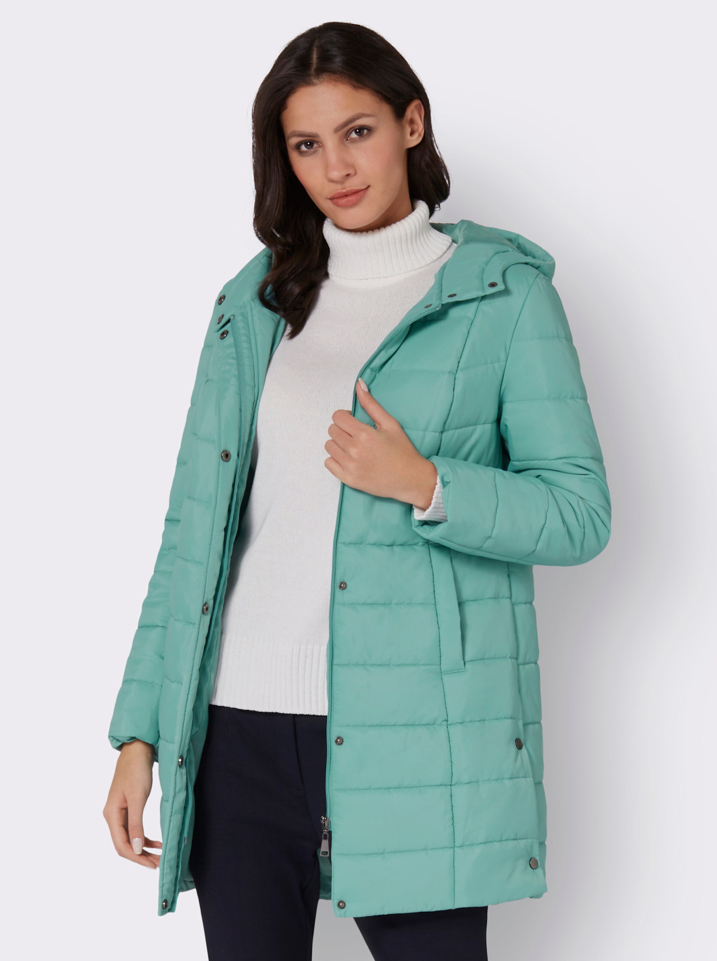 Steppjacke mit Teilungsnähten