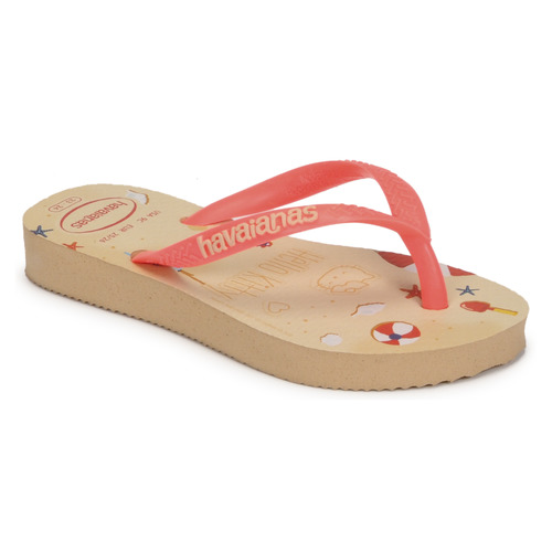 Havaianas - KIDS SLIM HELLO KITTY - Beige / Orange