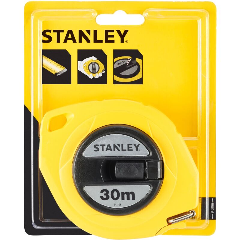 Mètre ruban acier STANLEY - 30 x 9,5 mm