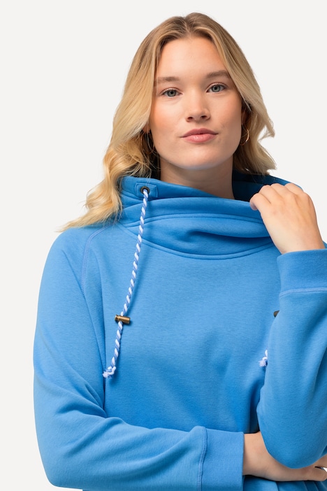 Sweatshirt, weiter Stehkragen, Taschen, Raglan-Langarm